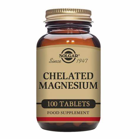 Solgar Chelated Magnesium, 100 Tablets