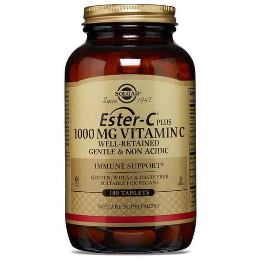 Solgar Ester-C Plus 1000 mg Vitamin C, 180 Ταμπλέτες