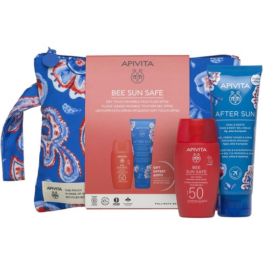 Apivita Promo Bee Sun Safe Dry Touch Invisible Face Fluid SPF50