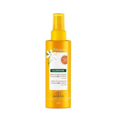 Klorane Polysianes Αντηλιακή Λοσιόν για το Σώμα SPF30 σε Spray 200ml