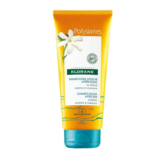 Klorane Polysianes Monoï Body & Hair After Sun Shower Shampoo 200ml