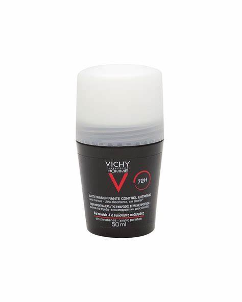 Vichy Homme Extreme Control 72 Hour Anti-Perspirant Roll-On Deodorant 50ml