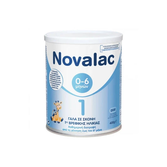 Novalac 1 Βρεφικό Γάλα σε Σκόνη έως τον 6ο Μήνα 400g