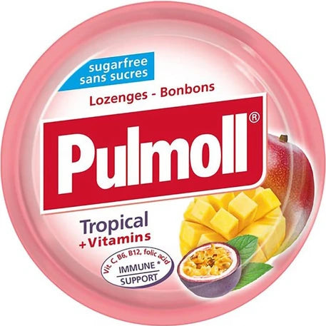 Pulmoll Tropical + Vitamins Καραμέλες 45g