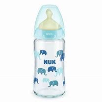 Nuk First Choice Plus Γυάλινο Μπιμπερό με Θηλή Latex M 0-6 μηνών 240ml