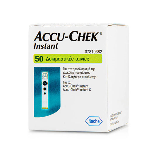 Roche Accu-Chek Instant Ταινίες Μέτρησης Σακχάρου (50 τεμάχια)