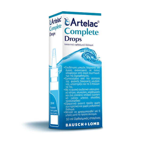 Bausch & Lomb Artelac Complete Eye Lubricant Drops - 10ml