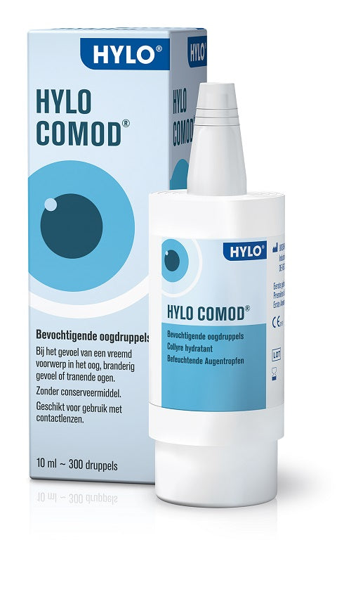 Hylo-Comod Eye Drops Λιπαντικές Οφθαλμικές Σταγόνες με Υαλουρονικό 10ml