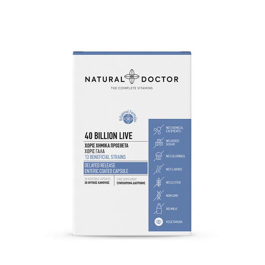 Probiotics 40 Billion 30 Φυτικές Κάψουλες