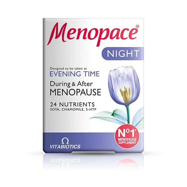 Menopace Night - Συμπλήρωμα Διατροφής για την Εμμηνόπαυση 30 ταμπλέτες