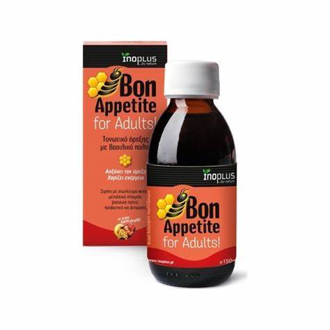 Inoplus Bon Appetite Adults - Τονωτικό Όρεξης με Βασιλικό Πολτό 150 ml