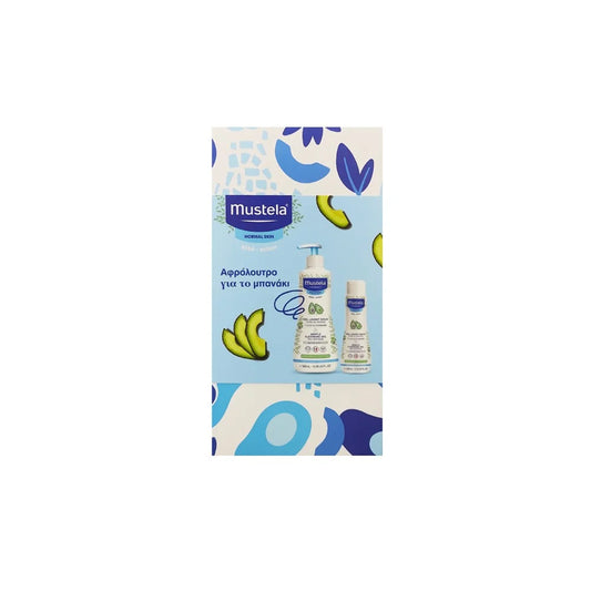 Mustela Promo Gentle Cleansing Gel - Απαλό Τζελ Καθαρισμού για Σώμα & Μαλλιά με Βιολογικό Αβοκάντο, 500ml + 200ml Δώρο