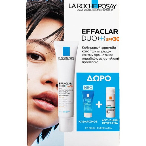 La Roche-Posay Promo Effaclar Duo (+) Spf30, 40ml & Δώρο Effaclar Gel 50ml & Δείγμα Anthelios Oil Correct Spf50+ Photocorrection Daily 3ml