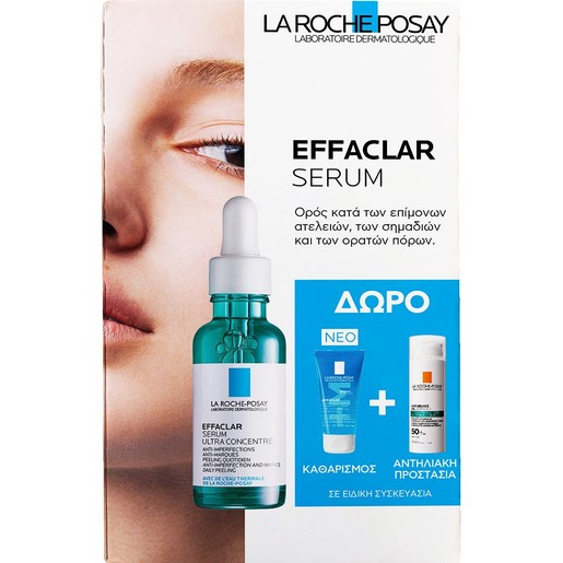 La Roche-Posay Promo Effaclar Serum 30ml & Δώρο Effaclar Gel 50ml & Δείγμα Anthelios Oil Correct Spf50+ Photocorrection Daily 3ml