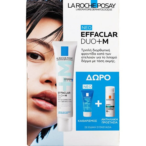 La Roche-Posay Promo Effaclar Duo +M 40ml & Δώρο Effaclar Gel 50ml & Δείγμα Anthelios Oil Correct Spf50+ Photocorrection Daily 3ml