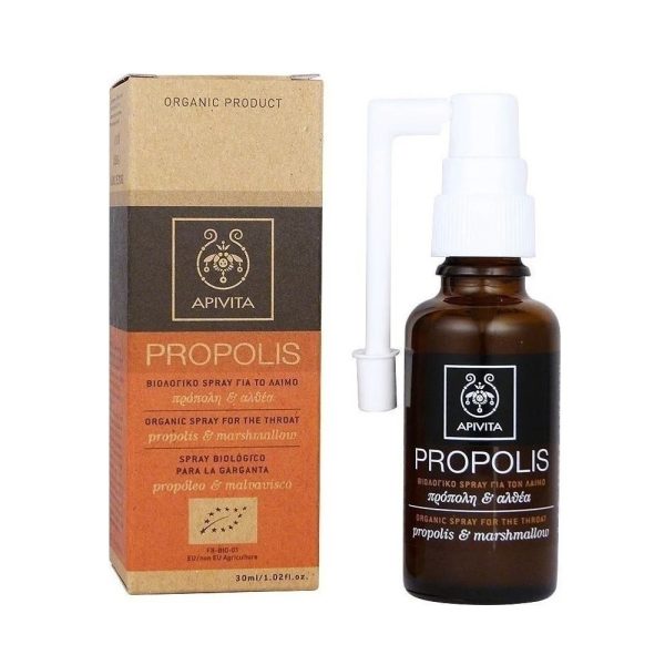 Apivita Propolis Βιολογικό Spray για το Λαιμό με Πρόπολη & Αλθαία 30ml