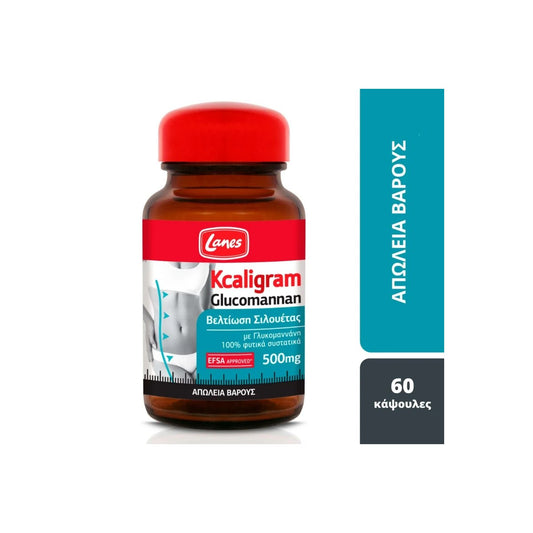 Lanes Kcaligram Glucomannan 500mg (60 κάψουλες)