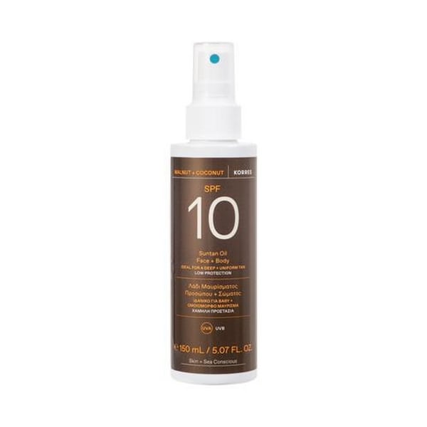 Korres Walnut & Coconut Suntan Oil SPF10 150ml