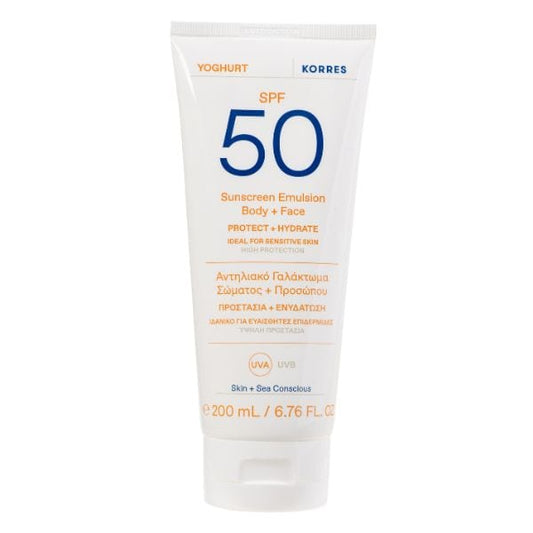 Korres Yoghurt Sunscreen Body & Face Emulsion SPF50 200ml