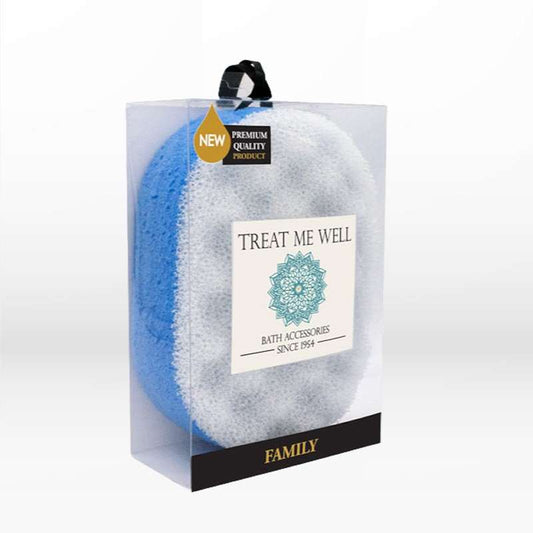 Treat Me Well Family Bath & Shower Sponge 2 in 1