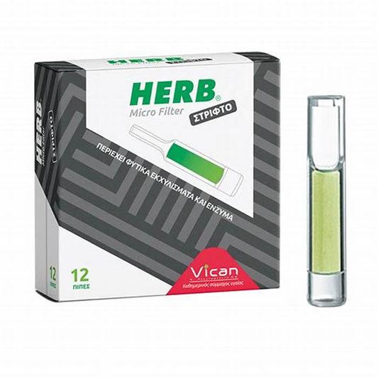 Vican Herb Micro Filter Στριφτά, 12 τεμάχια