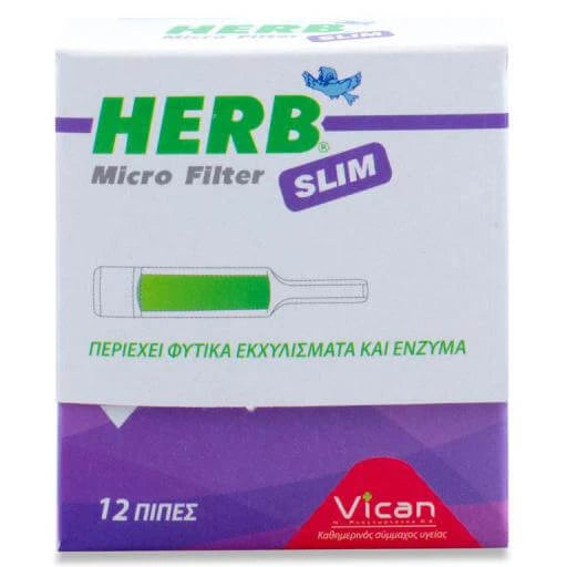 Vican Herb Micro Filters για Slim Τσιγάρα, 12 τεμάχια