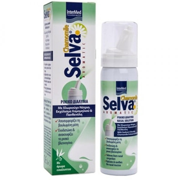 Intermed Selva Chamomile Aromatic Nasal Solution 50ml - Ρινικό Διάλυμα με Χαμομήλι