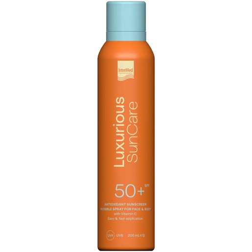 Luxurious Suncare Antioxidant Sunscreen Invisible Spray for Face & Body Spf50+, 200ml