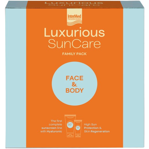 Luxurious Suncare Family Pack Σετ με Αντηλιακή Κρέμα Προσώπου & Αντηλιακό Γαλάκτωμα Σώματος