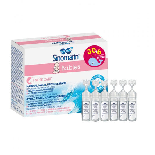 Sinomarin Babies Hypertonic Nasal Decongestant 36 x 5ml