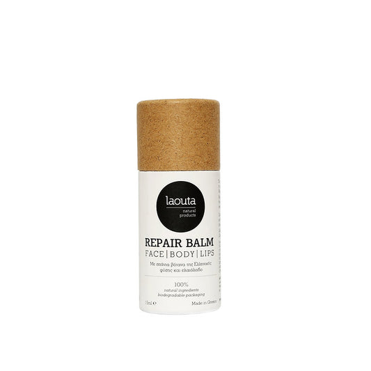 Laouta Natural Products Repair Balm Face Body Lips Ενυδατικό Balm Ανάπλασης 15ml