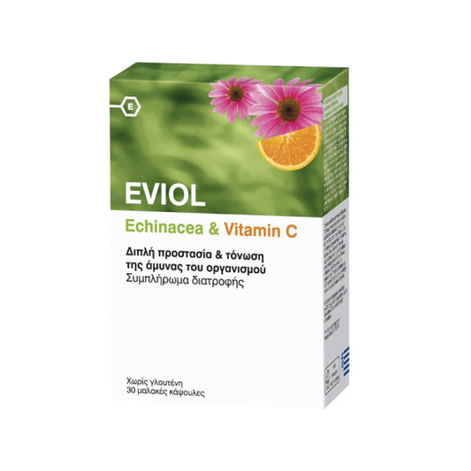 EVIOL Echinacea & Vitamin C, 30 Κάψουλες