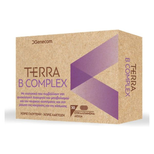 Genecom Terra B Complex 30 Ταμπλέτες - Συμπλήρωμα Διατροφής