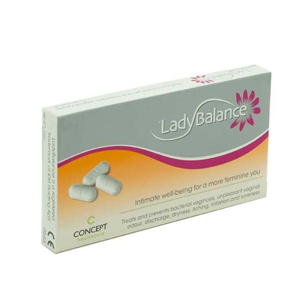 Lady Balance Vaginal Prebiotics 12 Κολπικά Υπόθετα