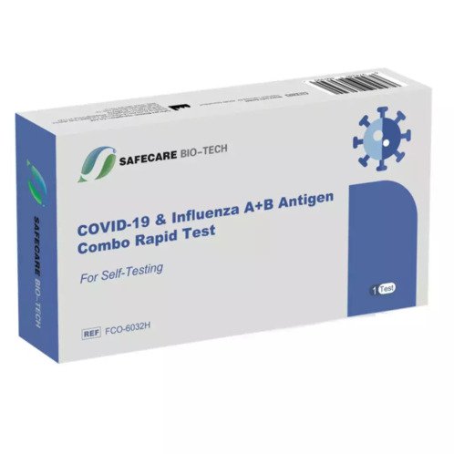 Safecare Bio-Tech Covid-19 & Influenza A+B Antigen Combo Rapid Self Test Kit