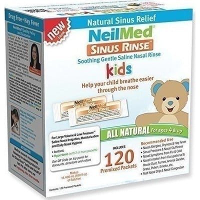 NeilMed Sinus Rinse Pediatric Premixed Sachets - 120 τεμάχια