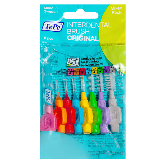 TePe Interdental Brushes Original Mixed Pack, 8 pcs