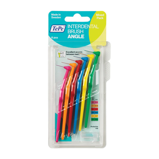 TePe Angle Interdental Brushes - Ανάμεικτο Πακέτο (6 τεμάχια)