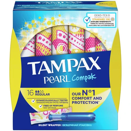 Tampax Compak Pearl Regular (16 τεμάχια)