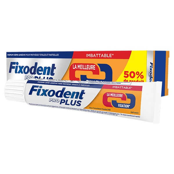 Fixodent Pro Plus Duo Action (60g) - Στερεωτική Κρέμα για Τεχνητές Οδοντοστοιχίες