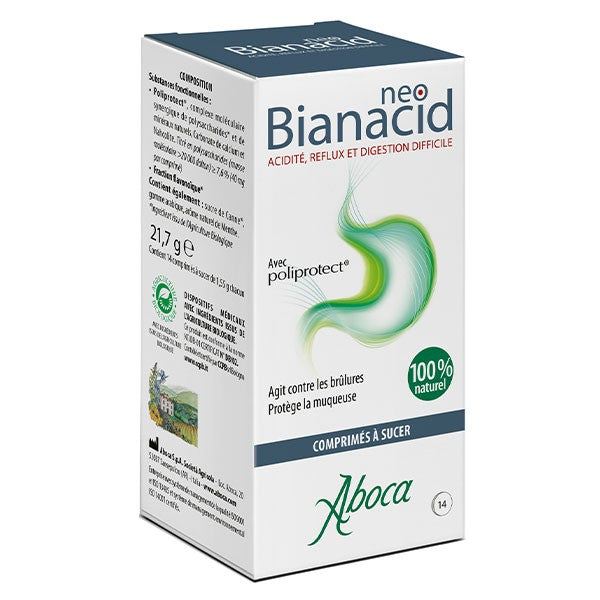 Aboca Neo Bianacid 14 Μασώμενα Δισκία - Συμπλήρωμα Διατροφής για την Οξύτητα και την Παλινδρόμηση