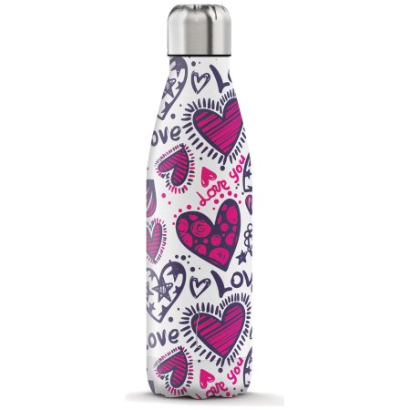 Steel Bottle 500ml Love