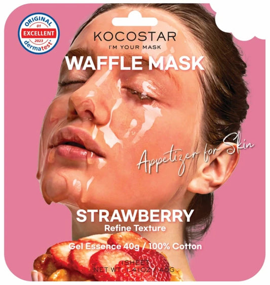 Kocostar Strawberry Waffle Sheet Mask