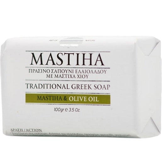 Mastiha Traditional Greek Olive Oil Soap with Chios Mastiha, 100g