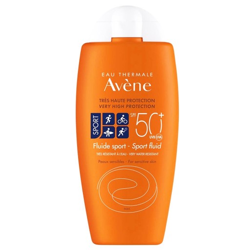 Avène Fluide Sport Spf50+ Αντηλιακή Κρέμα Προσώπου Σώματος Πολύ Υψηλής Προστασίας Ειδικά Σχεδιασμένη για Αθλητές 100ml