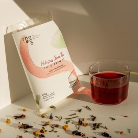 Rhoeco - Hibiscus Green Tea Cold Brew It Βιολογικό (3 τεμάχια)